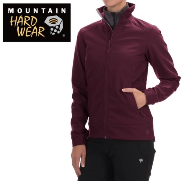 Mountain Hardwear Solamere Jacket Soft Shell Technical S Magenta - Picture 1 of 15